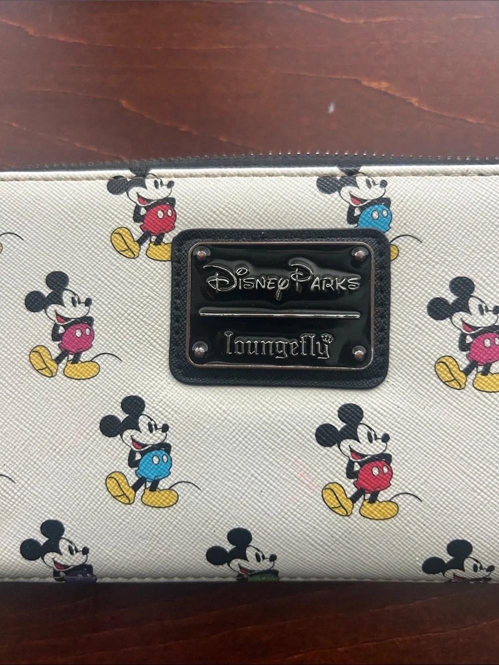 Loungefly Disney Parks Mickey Mouse Multi-Color Zip Wallet